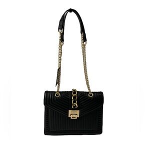 Badgley Mischka Black Quilted Crossbody